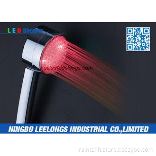 Bathroom Plastic High Efficiency LED Rainfall Shower Head H